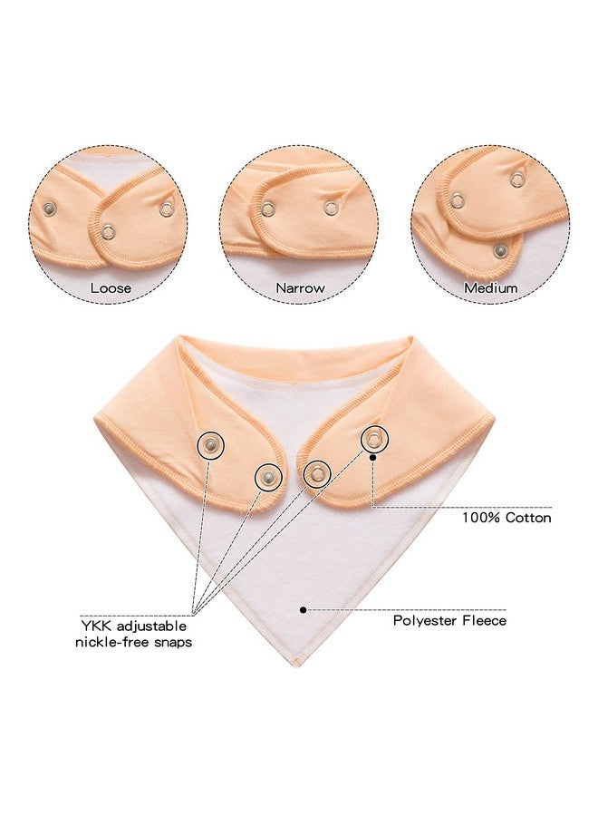 أطفال صغيرة مريلة أطفال من ليتل توتس باندانا دروول للأولاد والبنات، مريلة قطنية للجنسين، عبوة من 10 قطع ناعمة وماصة (المحيط السحري) - Image 1