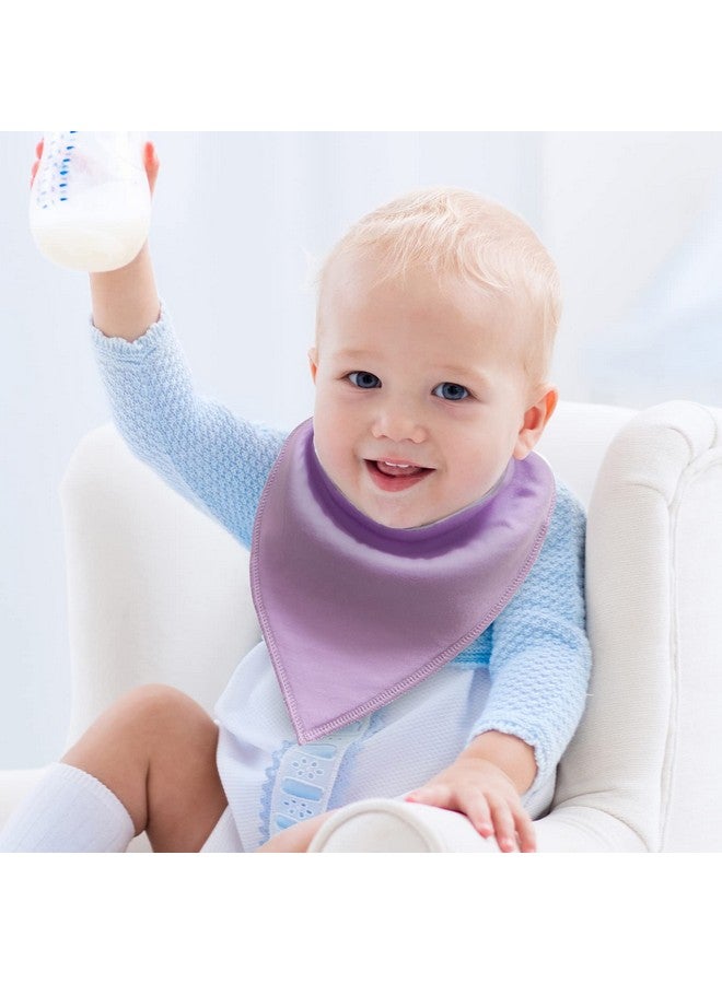 أطفال صغيرة مريلة أطفال من ليتل توتس باندانا دروول للأولاد والبنات، مريلة قطنية للجنسين، عبوة من 10 قطع ناعمة وماصة (المحيط السحري) - Image 3