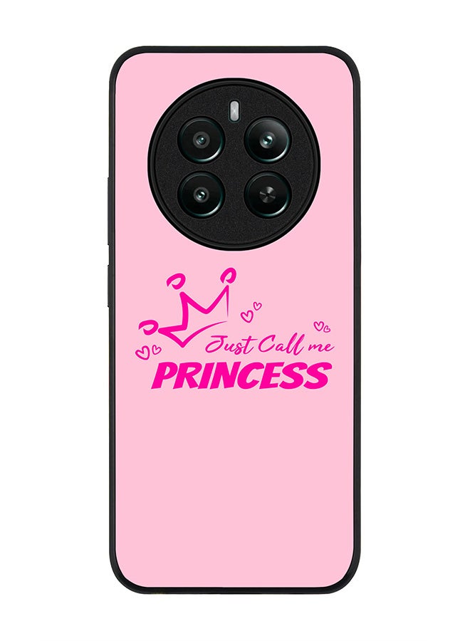 Stylizedd Rugged Black edge case for Realme 12 Plus 5G / Realme 12 4G, Slim fit Soft Case Flexible Anti Drop TPU Gel Thin Cover - Just call me princess - Image 1