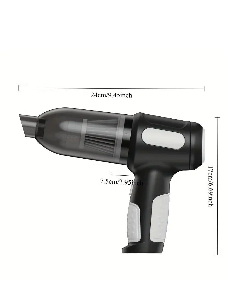 Generic Handheld Vacuum Cleaner,6KPa Powerful Car Vacuum Cleaner,and Blower 3-in-1 Mini Vacuum Cleaner 2000 mAh Rechargeable Portable Vacuum Cleaner For Car Home Kitchen  - Image 3