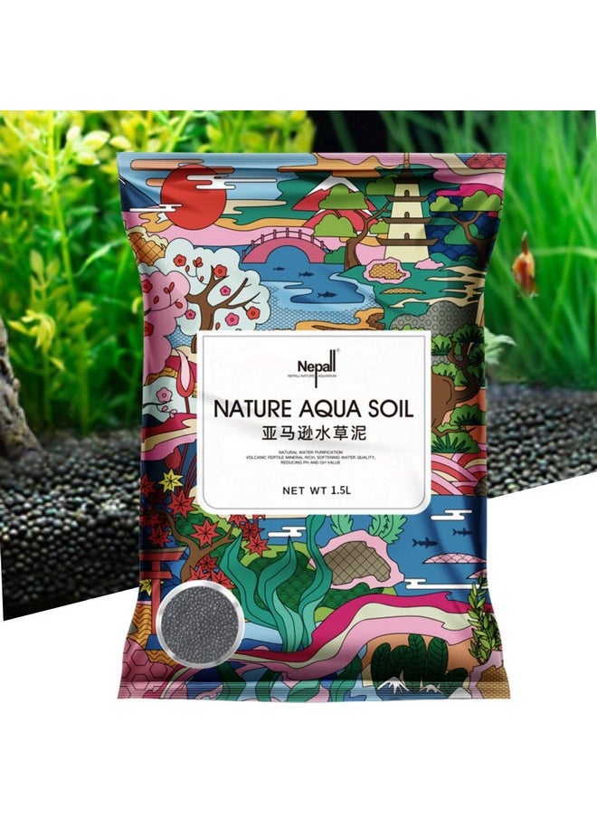 VAYINATO - Petzlifeworld 0.5L Nepall Aqua Soil | Planted Aquarium Substrate Fish Tank Water Grass Mud for Natural Aquatic Plants and Shrimps | No Cloudiness | Clear Water | Rich Nutrients - Image 1