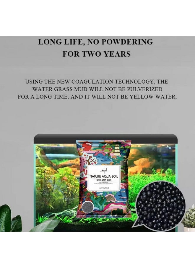 VAYINATO - Petzlifeworld 0.5L Nepall Aqua Soil | Planted Aquarium Substrate Fish Tank Water Grass Mud for Natural Aquatic Plants and Shrimps | No Cloudiness | Clear Water | Rich Nutrients - Image 1