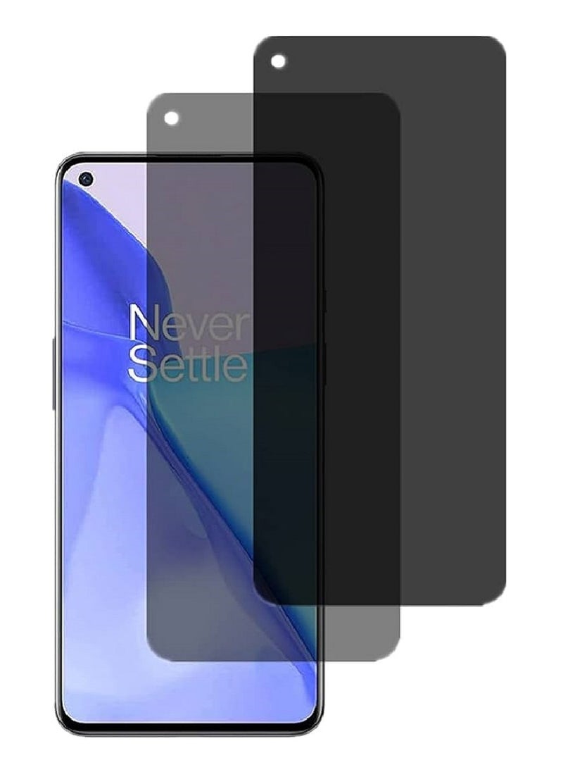 we3 2 Piece Tempered Glass Screen Protector Anti-Spy Privacy Designed For OnePlus 9 Full Glue Edge to Edge Full Screen Coverage And Bubble Free - Image 1