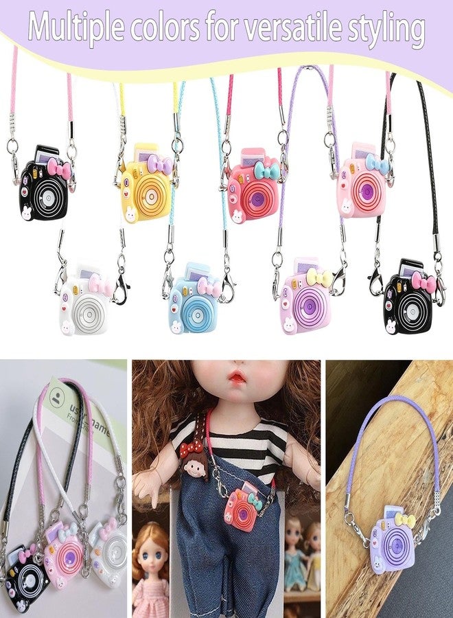 fernfern 8Pcs Miniature Camera for Doll, Cute Accessories Set Vintage Prop Camera for 17cm Doll Dress-up, Fashion Mini Costume Supplies Toys - Image 2