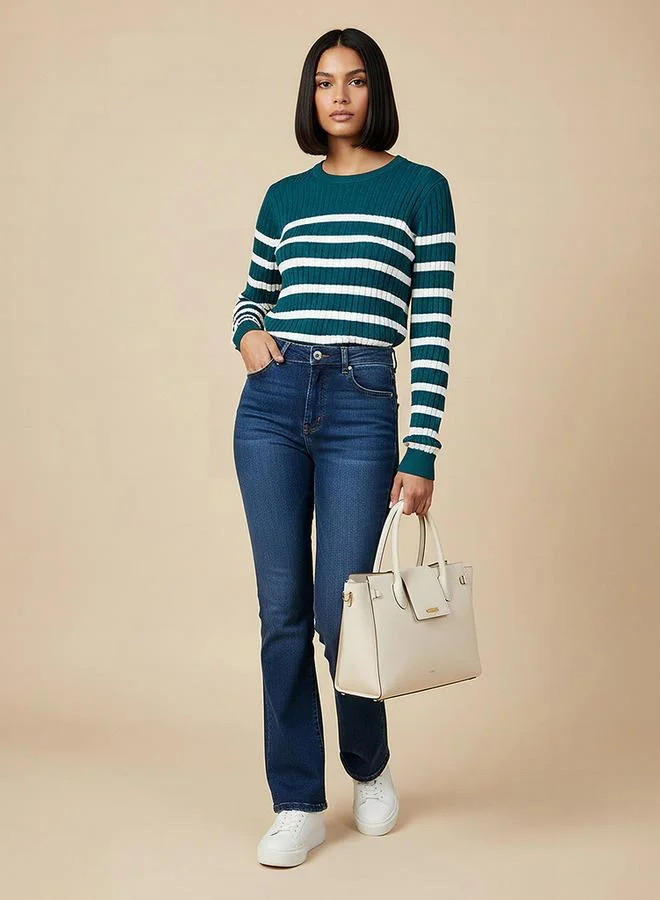 Splash FAV Striped Crew Neck Sweater