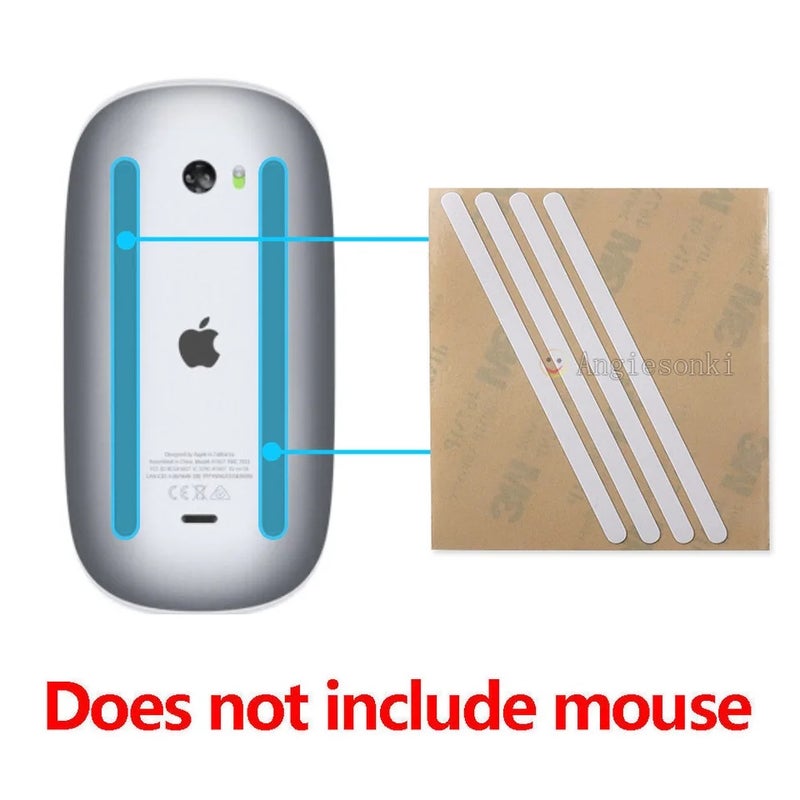 ألعاب الخط الساخن ماوس Hotline Games Mouse Feet Skates for Apple Magic Mouse 2nd Generation, 2 Sets, Ptfe - Image 1