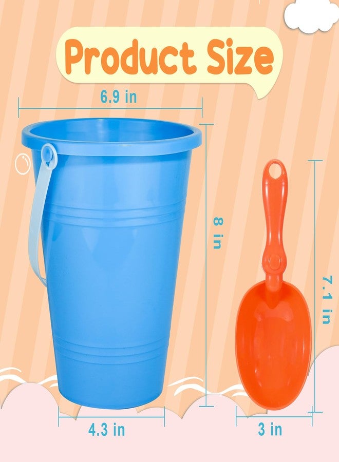 Holady Beach Toys Sand Toys Beach Shovels Beach Pail Set for Kids Summer Beach Essentials Outdoor Sand Play Fun Activities Beach Pails & Shovels - Image 3