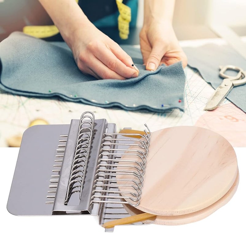 Mini Darning Loom 14 Hooks Quick Mending Tool For Jeans Socks Clothes DIY Craft - Image 5