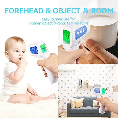 Berrcom مقياس حرارة بيريكوم الرقمي غير التلامسي بالأشعة تحت الحمراء لجبين الأطفال والرضع والبالغين 3 في 1 لفحص الحمى مسدس حرارة للأطفال - Image 3
