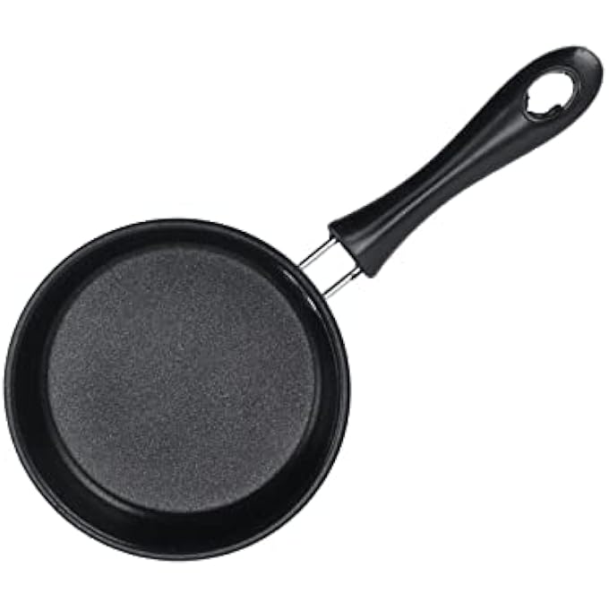 Sorandy Mini Frying Pan Stainless Steel Small Skillet Mini Egg Frying Pan 47 Inch Round Non Stick Skillet Portable Egg Pan With Heat Resistant Handle Multiple Stoves Available Blue - Image 3