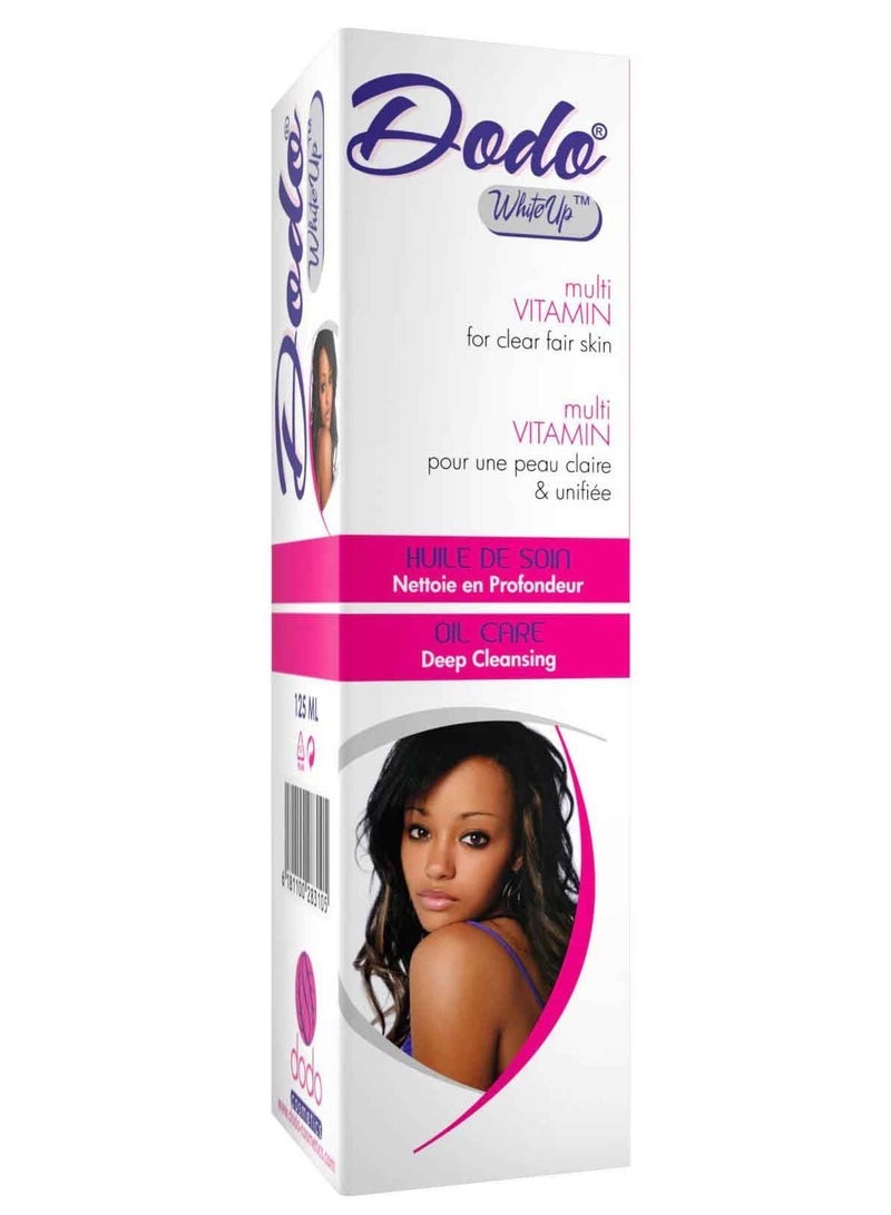 DODO White Up Multi Vitamin For Clear Fair Skin Oil Care Deep Cleansing 125ml - Image 1