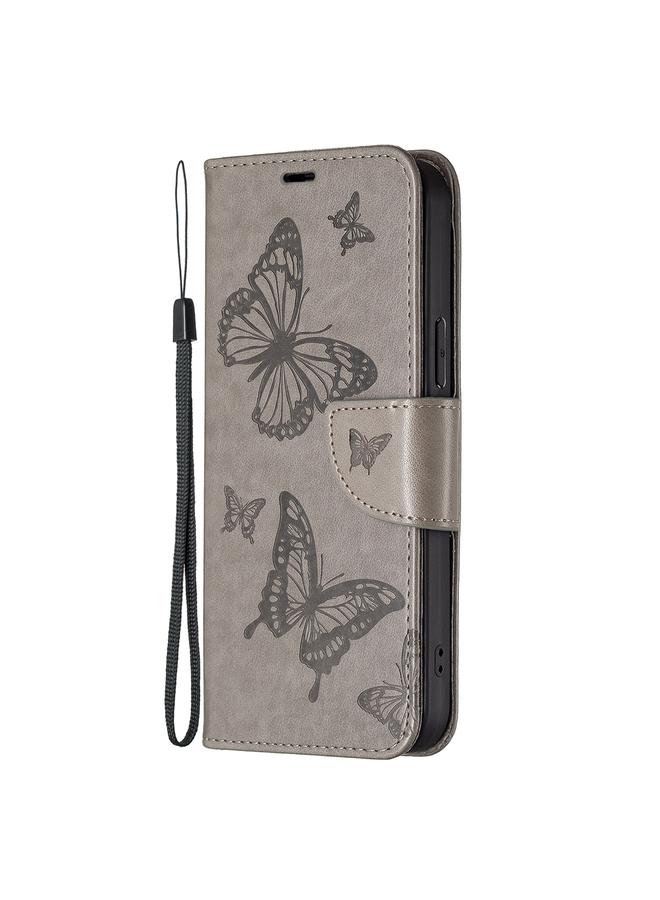 اس-توب جراب هاتف جلدي لهاتف Samsung Galaxy A35 بنقشة فراشتين - Image 2