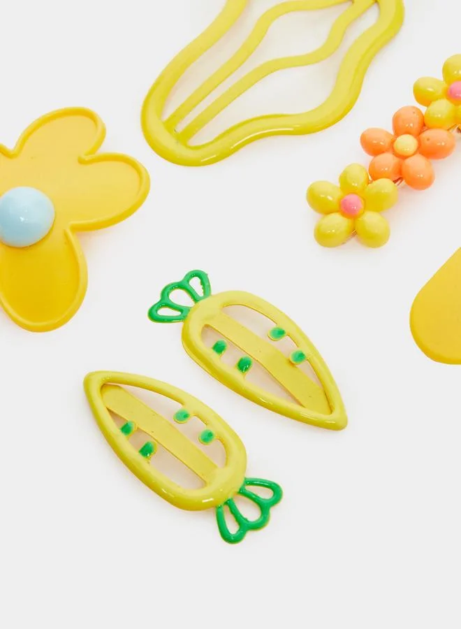 Styli Pack of 5 - Girls Yellow Hair Clips
