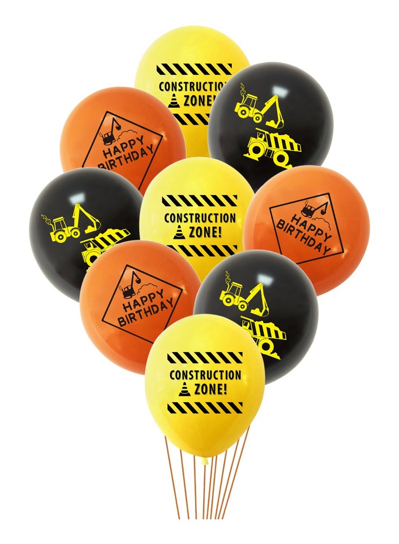 Gold Construction Truck Balloon Garland Set - Birthday Backdrop with Cake Topper for Boys' Graduation/Gender Reveal Party - Image 4