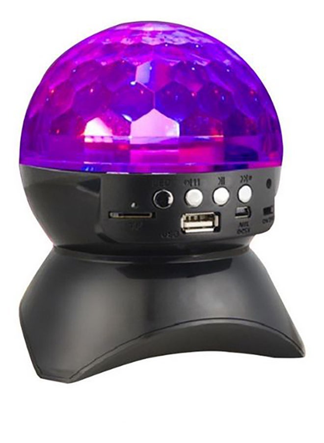 NIBEMINENT Black Crystal Magic Ball LED Light With Bluetooth Speaker White 14x9centimeter - Image 2