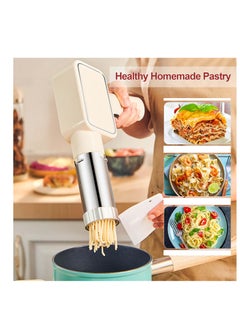 Excefore Pasta Maker Machine, Electric Pasta Maker Machine with 5 Molds, Portable Automatic Pasta Maker Cordless for Spaghetti Ramen Fresh Pasta Making at Home, Noodles Pasta Machine for Pasta Lovers, White  - Image 5