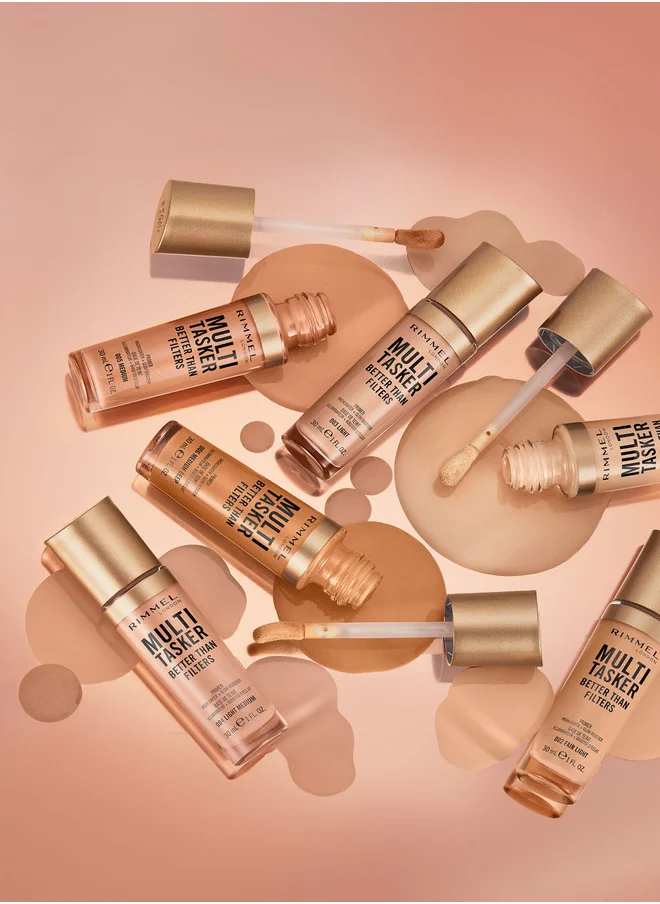 RIMMEL LONDON Multi-Tasker Better Than Filters Face Primer, Glow Booster and Highlighter - 003 - Light, 30ml