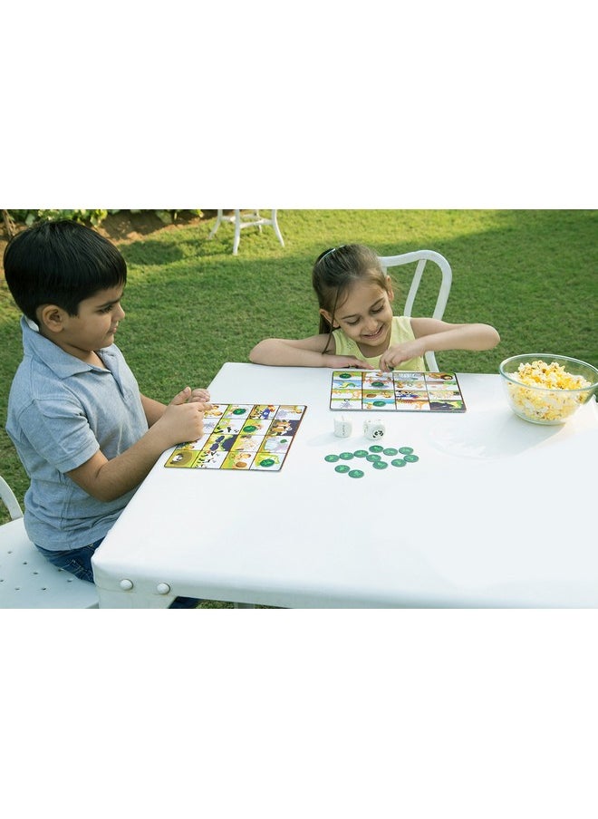 CHALK AND CHUCKLES - Chalk and Chuckles A Day in The Jungle, Fun Animal Bingo Board Game for Kids Age 4-7, Gift for Boys and Girls 5+ Years - Image 1