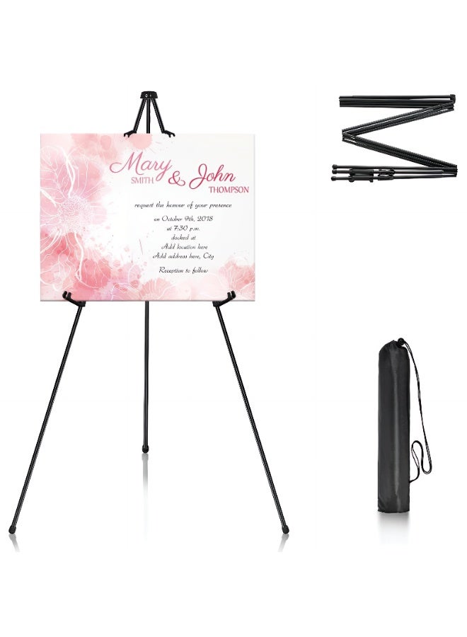 TrustMate Poster Stand, Display Easel Stand, Adjustable Tripod Easel Holder for Wedding Sign, Art Exhibition, Painting, Market Sale Board, Coffee Shop and Event Display - Image 1