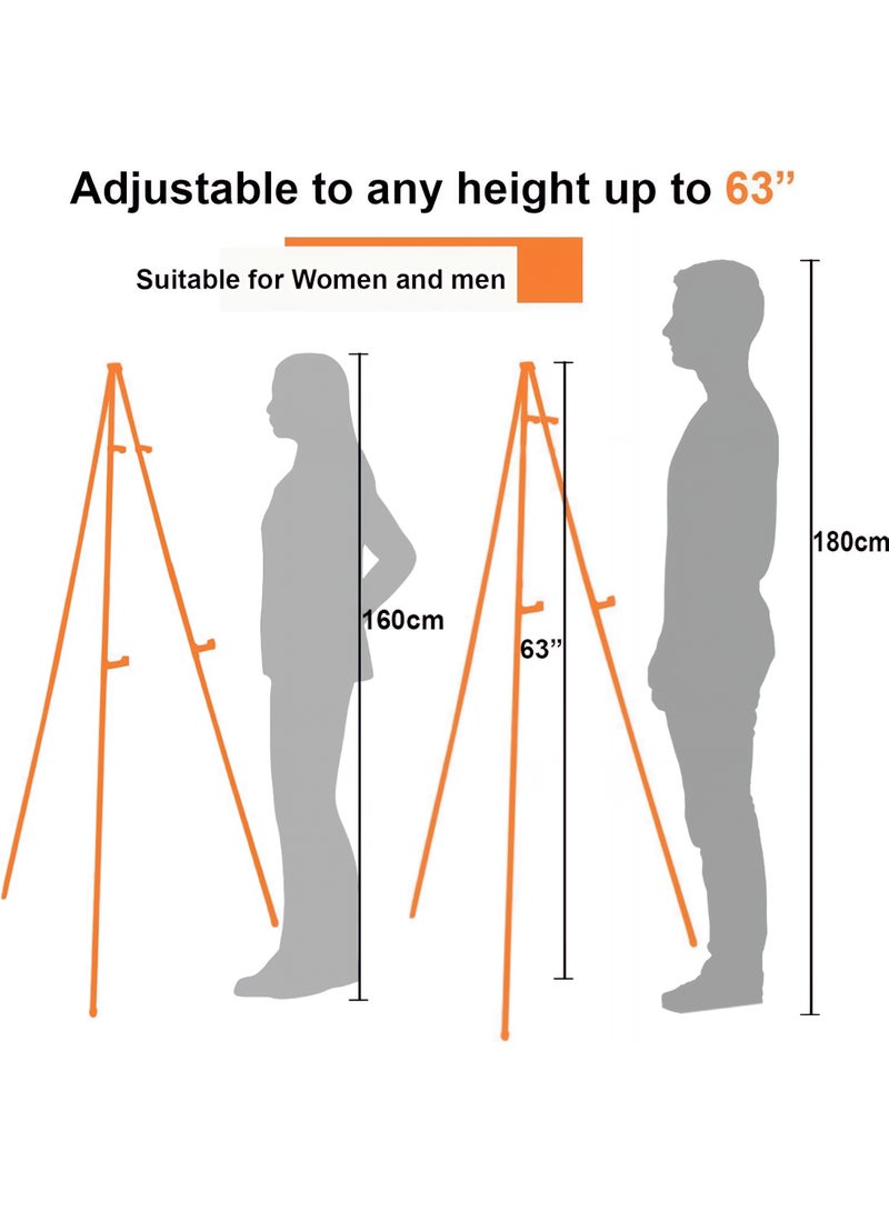 TrustMate Poster Stand, Display Easel Stand, Adjustable Tripod Easel Holder for Wedding Sign, Art Exhibition, Painting, Market Sale Board, Coffee Shop and Event Display - Image 3