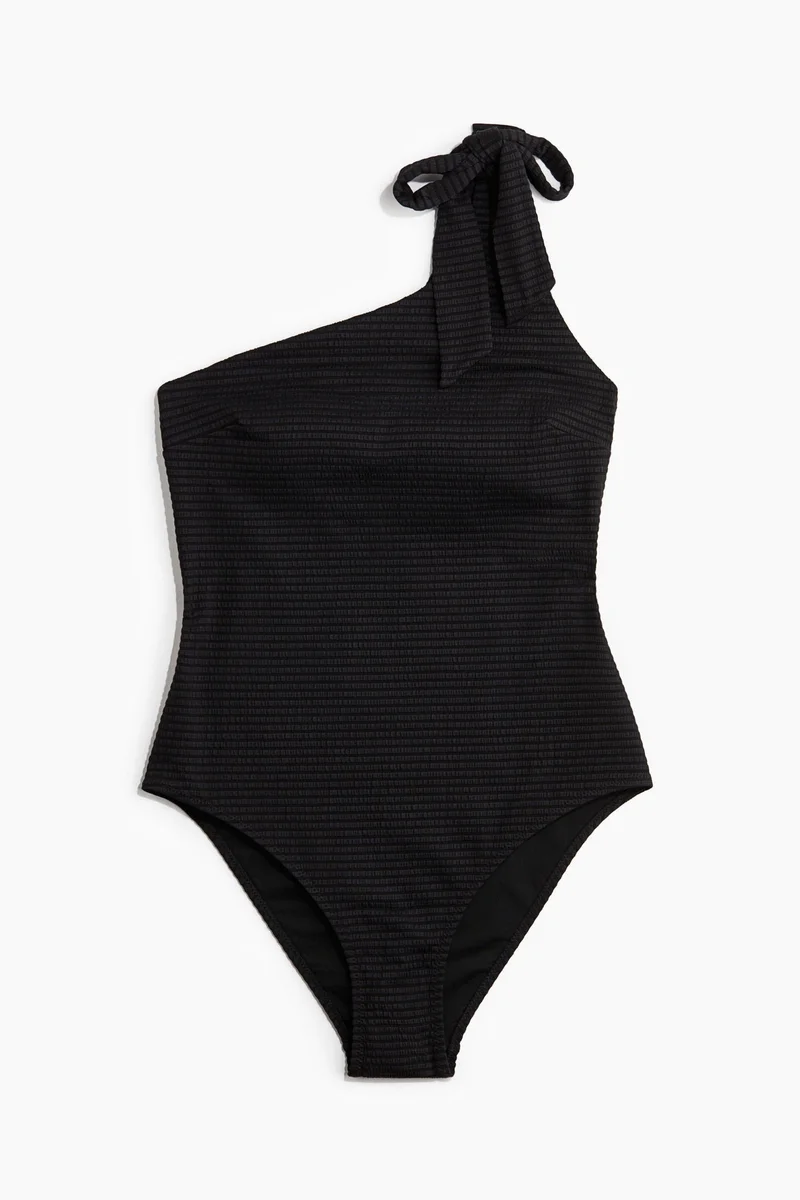 H&M Padded-cup one-shoulder swimsuit