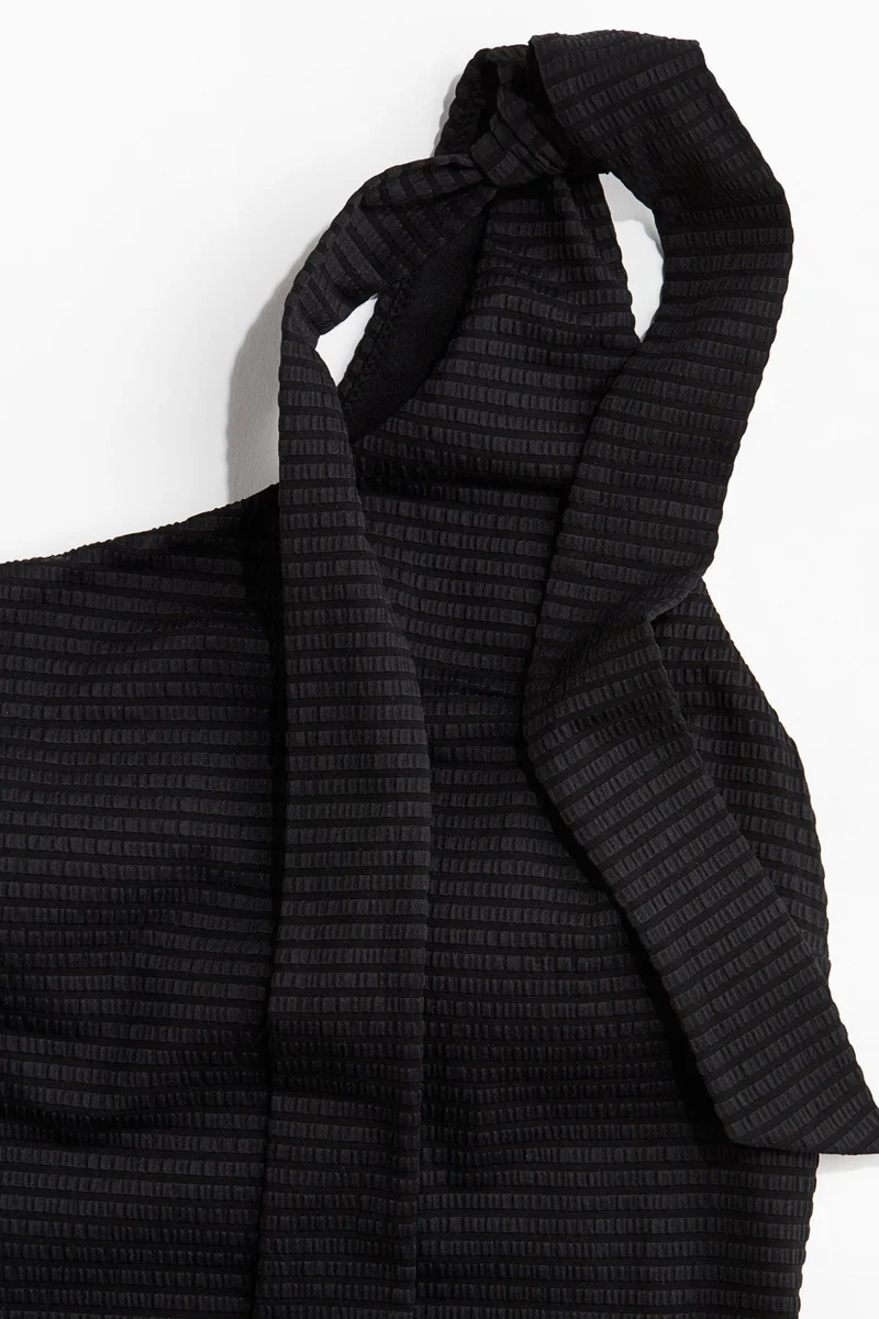 H&M Padded-cup one-shoulder swimsuit