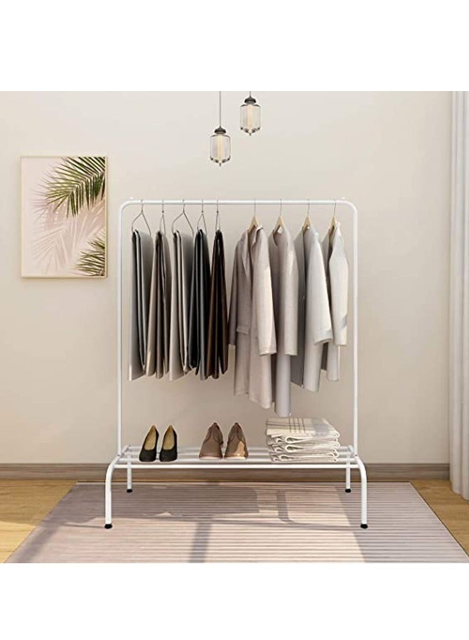 KLNAMAEAAN 2-Tier Stainless Steel Shoes Rack and Coat Hanging Stand for Home - Image 2