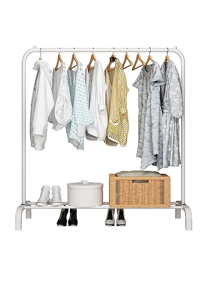 KLNAMAEAAN 2-Tier Stainless Steel Shoes Rack and Coat Hanging Stand for Home - Image 4