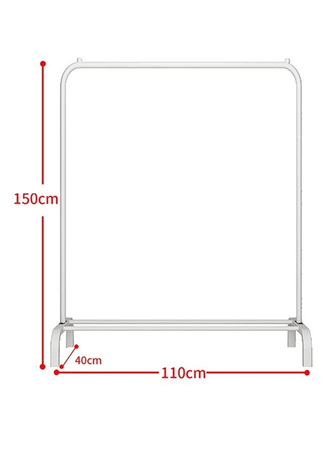 KLNAMAEAAN 2-Tier Stainless Steel Shoes Rack and Coat Hanging Stand for Home - Image 5
