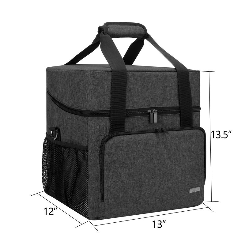 LUXJA Serger Case for Most Standard Overlock Machines, Serger Bag with Accessories Storage Pockets (Patented Design), Black - Image 5