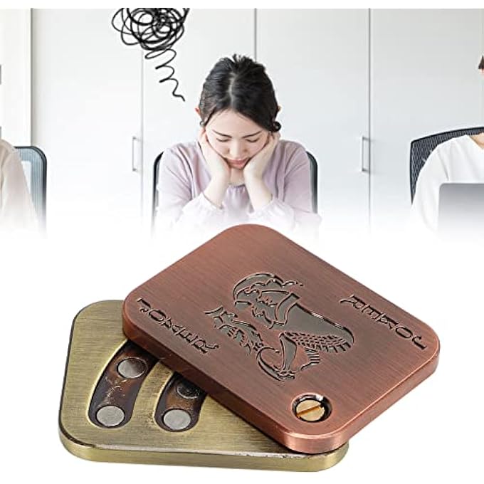 KOSDFOGE Metal Magnetic Slider Toy Adult Office ADHD Autism Anxiety Stress Relief Push Slider Sensory Toy - Image 2