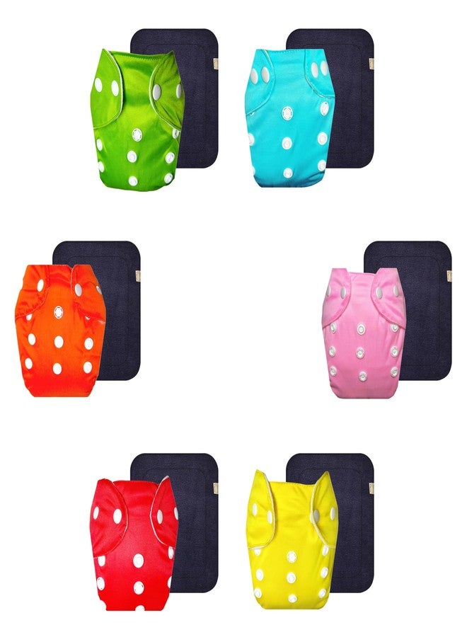 حفاضات قماشية دمبلدو لايت مع حشوة سوداء (عبوة من 6 قطع) | مضادة للحساسية | مانعة للتسرب | سريعة الجفاف | مثالية للأطفال الصغار | من 3 أشهر إلى سنتين | للجنسين - Image 1