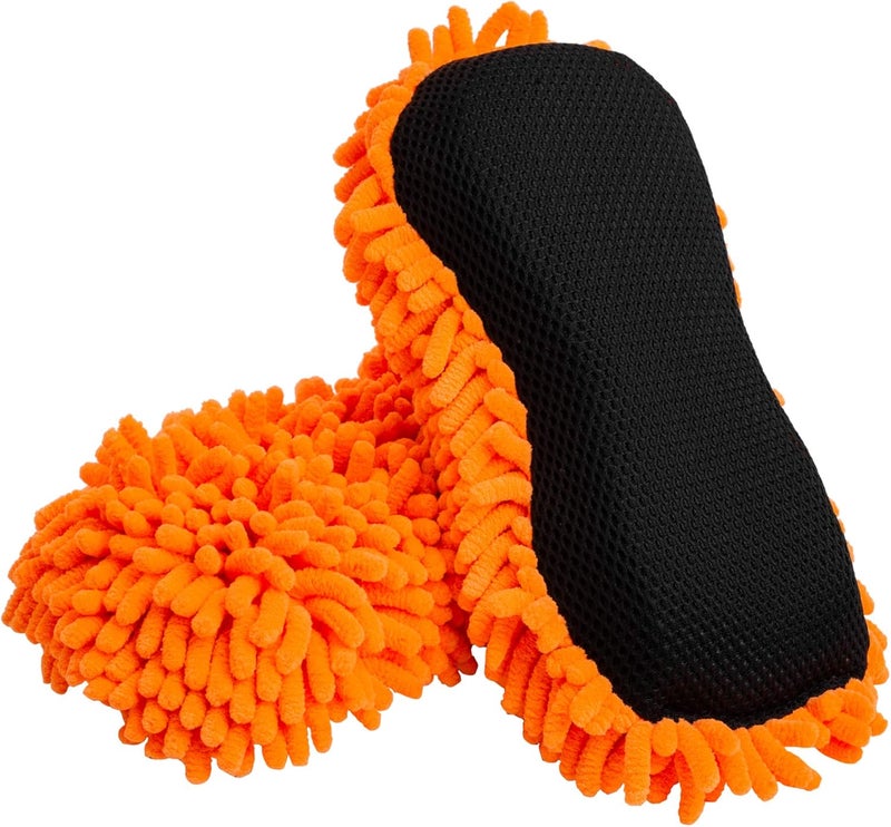 SCRUBIT Microfiber Car Wash Sponge - Non-Scratch Wash Mitt Microfibers for Cleaner Cars, Great for Everyday Cleaning - Automobile Cleaning Sponges Essential Part of Any Washing Kit - 2 Pack - Image 1
