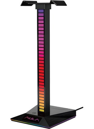 AULA F65 RGB Headphone Stand with Aux Type-C and Usb-A Hub  - Image 1