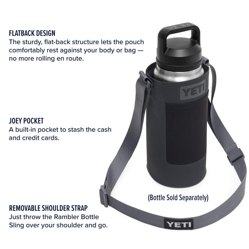 YETI Large Bottle Sling for Rambler 26 & 36 oz. Bottles, Charcoal - Image 2