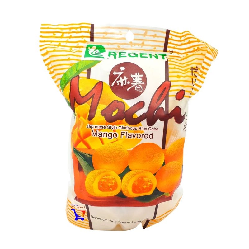 Regent Mochi Mango Flavored Glutinous Rice Cake- 10pcs
