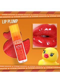 XNX Duck Plump Lip Plumping Lacquer, Fat Lip Oil Lip Glaze, Glitter Shine Primer Lip Clear Plumping Lip Gloss, High Pigment No Sticky Lip Gloss, Lip Plumper Gloss Make Lips Fuller  - Image 2