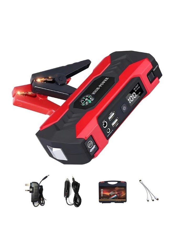 OKASA Car Jump Starter 28000mah Water-Resistant Jump Starter Battery Pack, Battery Jumper Starter Portable 200W,12V/1A, LED Light  - Image 1