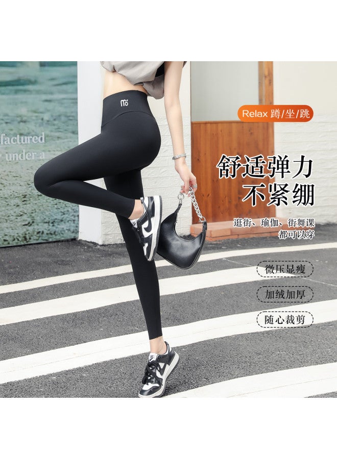 Modal Women'S Winter Fleece-Lined Shark Pants, High-Waisted Tummy Control Lifting Leggings, Barbie Pants For Women - Image 3