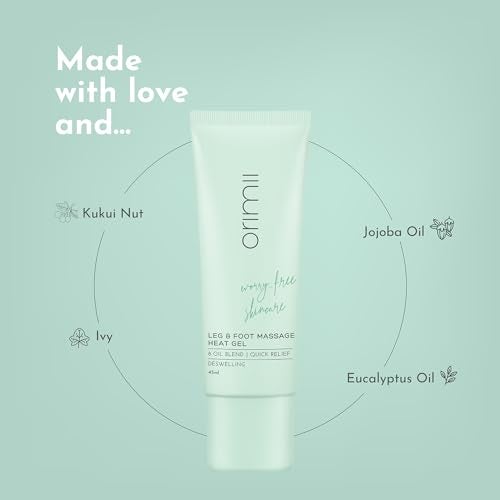Orimii Leg & Foot Massage Gel For Pain Relief | Heals Swollen Ankles, Leg & Joint Pain | Foot & Leg Pain Relief Product for Pregnant Women | Unique Gel Balm Texture for Quick Absorption (45ml) - Image 5