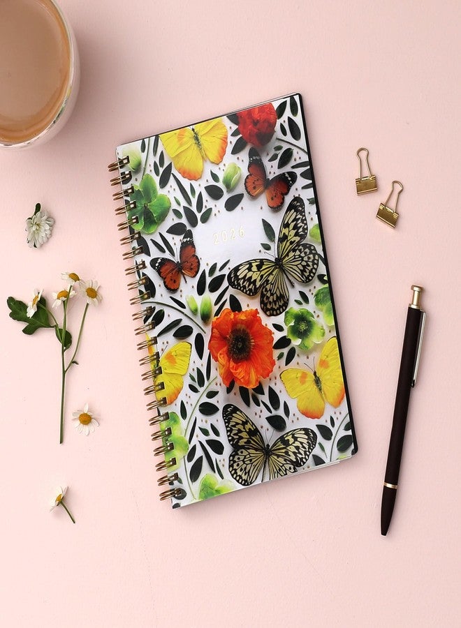 Blue Sky Artisans & Makers Sara Harding 2026 Weekly and Monthly Planner, January 2026 - December 2026, 5" x 8", Flexible Cover, Durable Wire Binding, Laminated Tabs, Pocket, Stickers, Butterflies - Image 2
