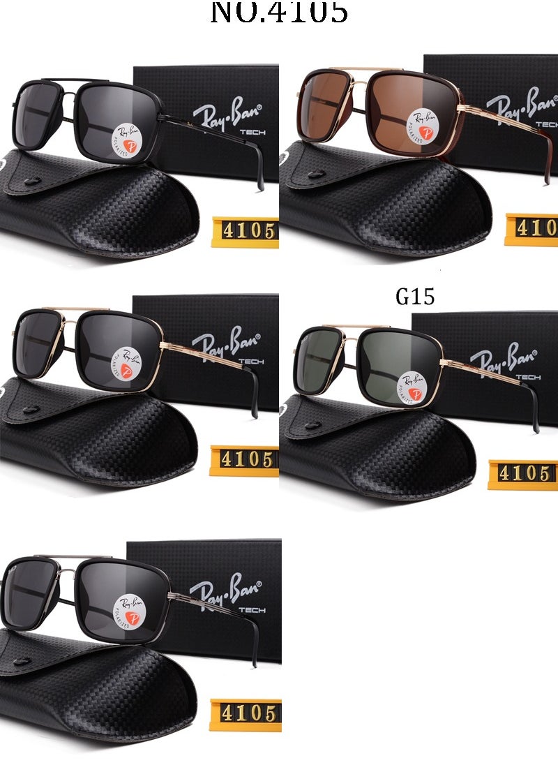 Ray-Ban Ray-Ban Men's Pilot Sunglasses Gold Framed with Brown UV Lenses  - Image 2
