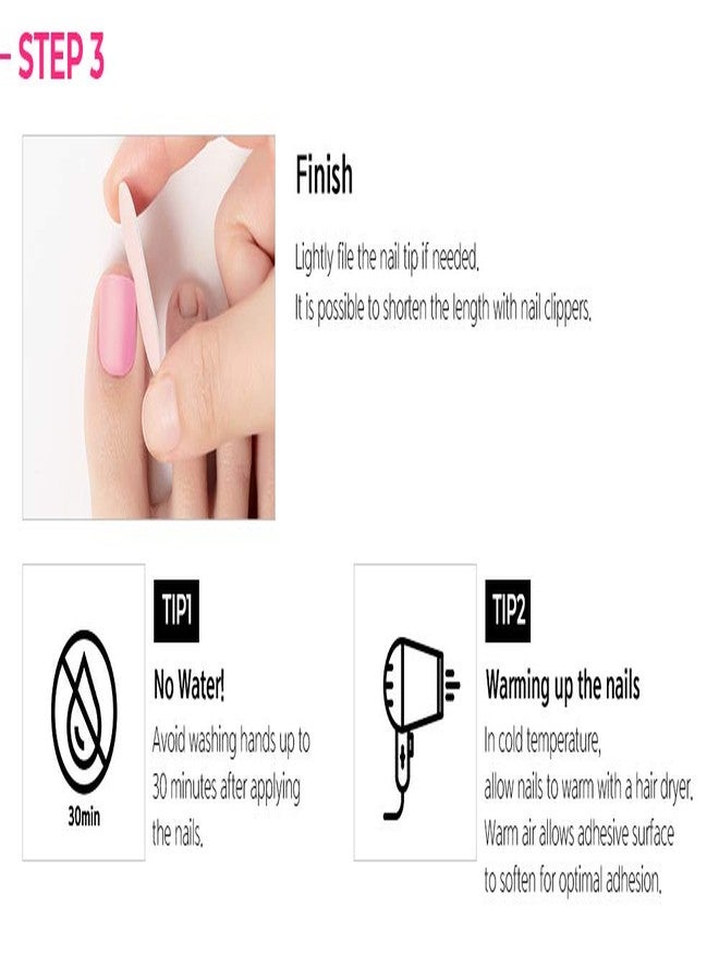 داشينج ديفا ماجيك بريس | من النهار إلى الليل | أظافر لاصقة قصيرة مربعة الشكل | تدوم طويلاً | باديكير (فستان حورية البحر) - Image 5