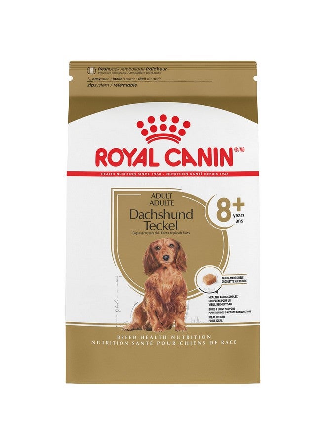 رويال كانين طعام جاف للكلاب البالغة من رويال كانين بريد هيلث نيوتريشن داشهند تيكل ٨+، كيس ٣ أرطال - Image 1