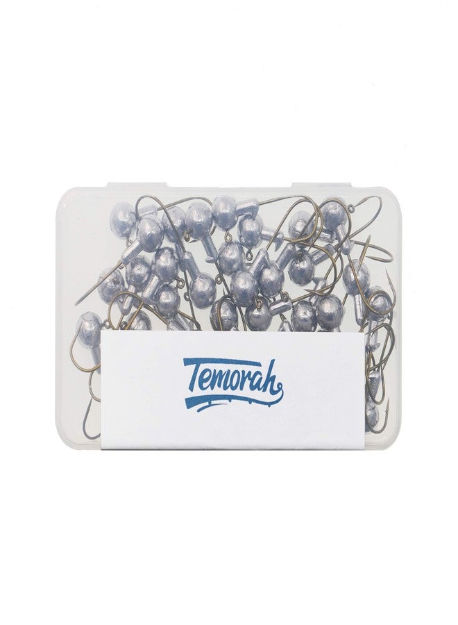 Temorah (30ml 50 PCS, Unpainted Bronze Hook) - Unpainted Jig Heads,Ball Heads with Bronze Hook - Image 1