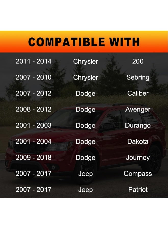 52028810AL 52029195AK Radiator Coolant Filler Neck with Cap Compatible with 2001-2004, 2007-2018 Chrysler 200, Sebring | Dodge Dakota, Durango, Caliber, Avenger, Journey | Jeep Compass, Patriot - Image 3