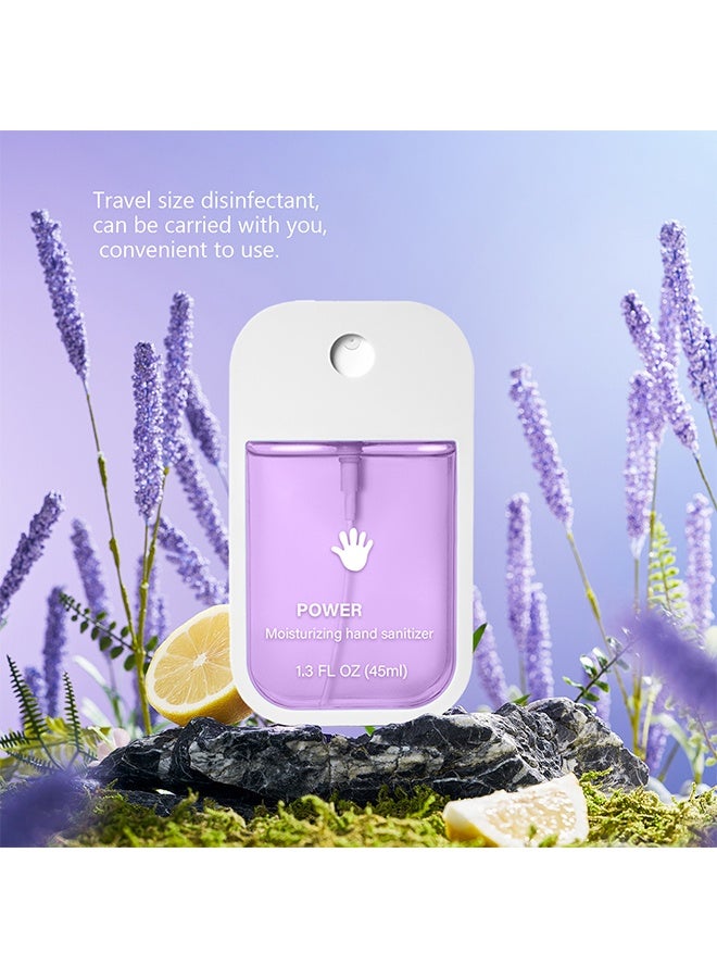 POWER Power Moisturiaing Hand Sanitizer Spray For Adults And Kids,Spray Hand Sanitizer Travel Size,Hydrating Hand Sanitizer Spray For Adults,Power Hand Sanitizer 45ml (Lavender) - Image 4