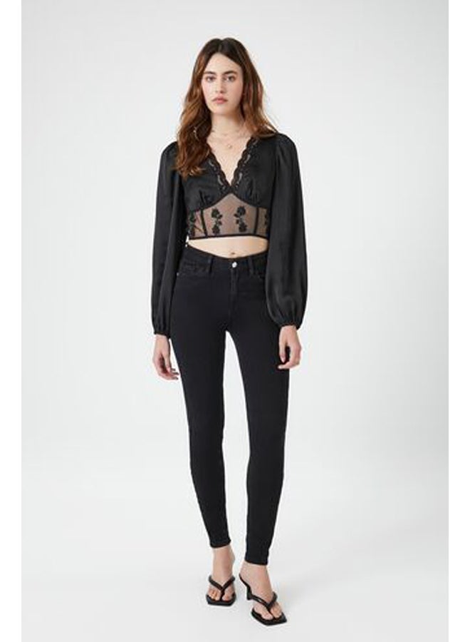 FOREVER 21 Curved Skinny Contour Jeans - Image 4