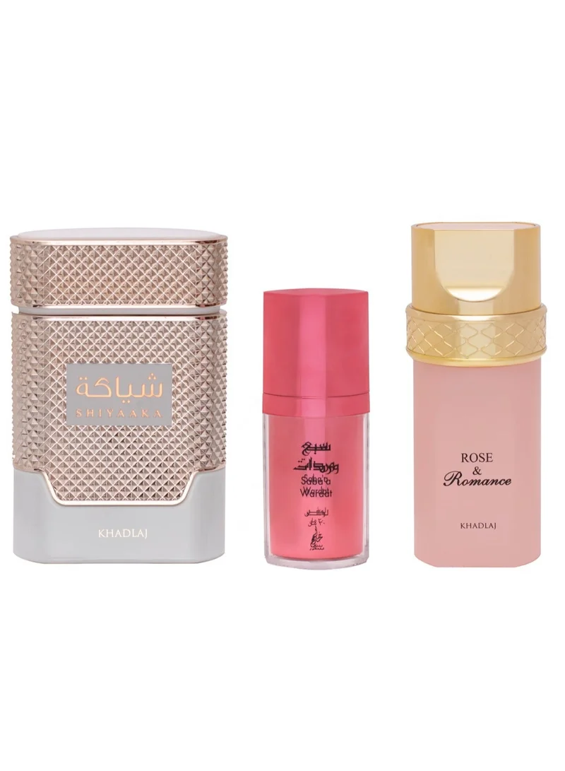 KHADLAJ PERFUMES KHADLAJ PERFUMES LAK WAHDAK 3 PCS GIFT SET