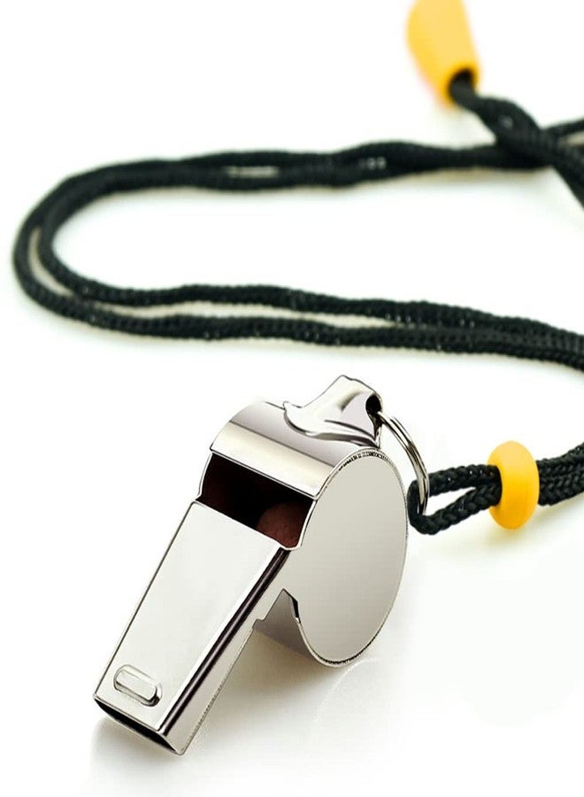 Hipat Whistle, 12PCS Sports Whistle with Lanyard, Very Loud Stainless Steel Whistle Bulk, Ideal for Coaches, Referees, and Officials - Image 4